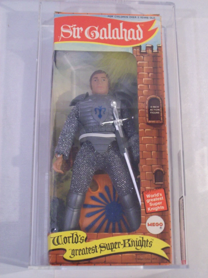 Vintage Mego World's Greatest Super Knights 1974 Sir Galahad  AFA 80 MISB RARE! - Image 1 of 4