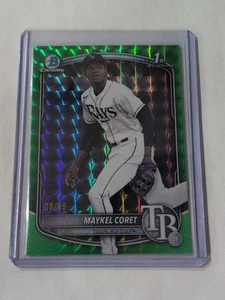 2025 Bowman Chrome Maykel Coret Bowman 1ST GREEN GEOMETRIC RAYS /99 - Bild 1 von 4
