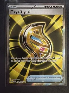 Pokemon Mega Signal 171/132 Mega Evolution Arte Completo Holo Raro - Casi Nuevo - Imagen 1 de 2