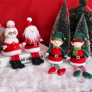 Weihnachtselfen Stofftier Plüsch Puppen hängende Ornamente Christbaumschmuck süß - Bild 1 von 18