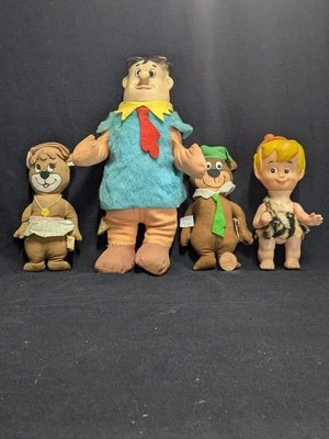 ¡Lote de muñecas Hanna Barbera vintage años 60-70! Los Picapiedra y Oso Yogui Foto 1 de 4