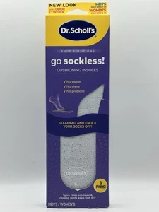 Dr. Scholl's Go Sockless! Plantillas Amortiguadoras Unisex 3 Pares Ajustables a Ajuste - Imagen 1 de 6