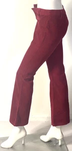 Pantalones de pana Old Navy para mujer rojos tiro bajo talla 1 - pierna recta, 2 bolsillos - Imagen 1 de 10