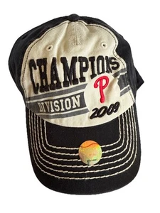 Vintage Philadelphia Phillies 2009 Division Champion Hat Strapback '47 Twins MLB - Picture 1 of 4