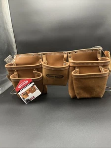 McGuire-Nicholas 11 Taschen Leder Werkzeug Nagel Gürtel Bauunternehmer Zimmermann Schürze NEU - Bild 1 von 7