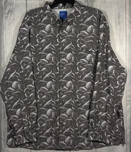 Guy Harvey Men's Long Sleeve Button Down Classic Fit Fishing Shirt Sea Creatures - Picture 1 of 10