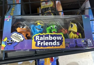 NUEVO- Minifigura Rainbow Friends Paquete de 4 Serie 2 Neón Foto 1 de 4