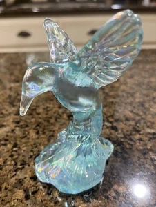 Colibrí Fenton Celeste Azul Vidrio Elástico Iridiscente 5066 COMO NUEVO - Imagen 1 de 10