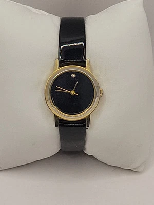 Reloj mecánico dorado negro para dama correa de cuero nueva Premier Precision Ltd  Foto 1 de 4