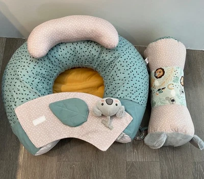 Nuby Animal Adventures Sit-Me-Up Baby Seat Inflatable Sit & Play Floor Seat Set - Image 1 of 4