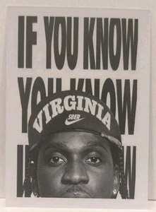 LAST ONE! Pusha T Limited Edition Art Card Hip Hop Collectible The Clipse - Picture 1 of 2