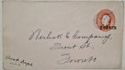 KG5 CANADA Pre Paid Envelope - Overprint 2 Cents - North Bay & Fort William PM