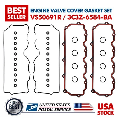 Valve Cover Gasket For 2003-2007 Ford F-250 Super Duty 6.0L Upper 3C3Z-6584-BA - Image 1 of 4
