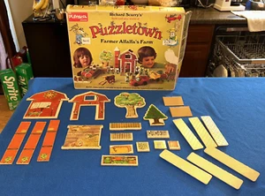 Playskool Richard Scarry's Puzzletown Toy Mixed Lot of Parts 1976 - Picture 1 of 23