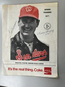 ted williams autograph on 1971 spring training program. - Picture 1 of 1
