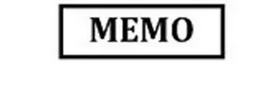MEMO with Border - BLACK Self Inking Rubber Stock stamp - Trodat 4912 - Picture 1 of 2