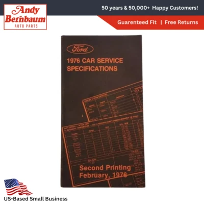 1976 Ford Passenger Car Parts And Service Specifications Literature Manual Book - Image 1 of 4