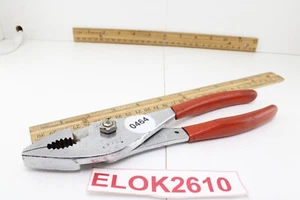Snap On 49P 9" Long Red Rubber Handle Slip Joint Plier USA - Picture 1 of 9