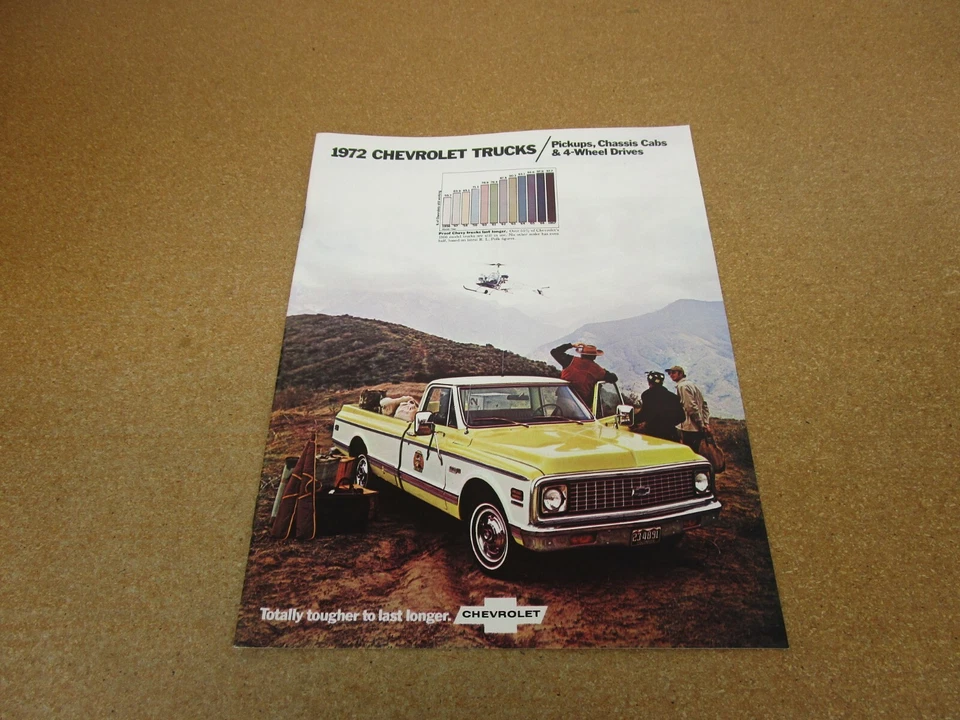 Chevrolet 1972 camioneta pickup C10 K10 C20 K20 folleto de ventas literatura original Foto 1 de 1