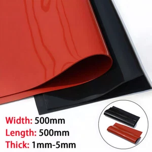 Silicone Rubber Sheet Seal Gaskets 1mm-5mm Thick High Temp Mat Panel 500x500mm - Picture 1 of 9