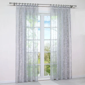 Transparent Gardine Ausbrenner Vorhang Langstores mit Schlaufen Kräuselband Ösen - Bild 1 von 32