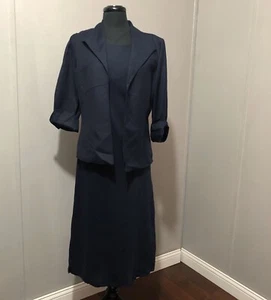 Jessica Howard 2 Piece Jacket Dress Size 10 Nwt NAVY BLUE  In Color  - Picture 1 of 6