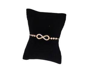 0.35 Ct F-G/VS Lab Grown Diamond Charm Bolo Bracelet in 18K Solid Gold For Her - Picture 1 of 10