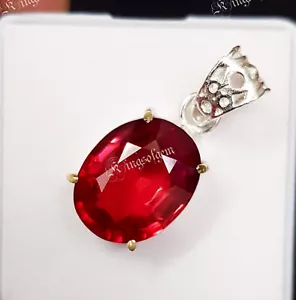 Piedra preciosa suelta de plata alemana con forma ovalada de zafiro Padparadscha de 30+ quilates - Imagen 1 de 7