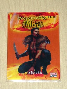 2022 Marvel Masterpieces Preserved in Amber ORANGE Kraven PA-13 4/15
