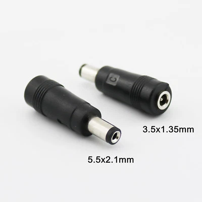 1pc DC Power 5.5mm x 2.1mm Male to 3.5mm x 1.35mm Female Jack Adapter Connector - Image 1 of 4
