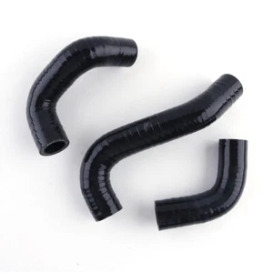 Fit KAWASAKI KX 60 SUZUKI RM 60 1985-2003 Black Silicone Radiator Coolant Hoses - Picture 1 of 8