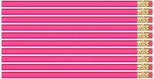 36 Deep Pink Hexagon #2 Bleistifte Radiergummis ungiftig HERGESTELLT IN DEN USA ExpressPencilsTM  - Bild 1 von 1