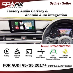 WIRELESS CARPLAY ANDROID AUTO MIRROR LINK FOR FACTORY AUDI MIB 2 II A5/S5 2017+ - Picture 1 of 1