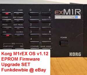 Korg M1rEX OS v1.12 EPROM Firmware Upgrade SET / New ROM Final Update Chips - Picture 1 of 2