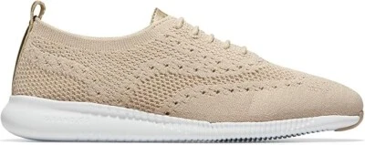 Cole Haan Wmn 2 ZEROGRAND Stitchlite Oxford Rye Knit/Optic White W11154 US 8.5 B - Image 1 of 4