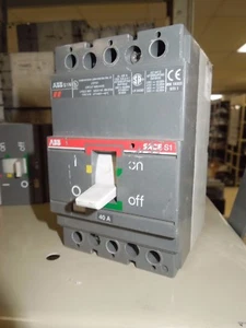 ABB SACE S1 S1N 40A 3P 277/480V Circuit Breaker Used - Picture 1 of 2