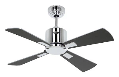 Soffitto Ventola Telecomando Eco Ventilatore da Neo III Bn 92 CM Wengè Argento - Immagine 1 di 4