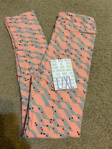 LuLaRoe kids L/XL Floral Flowers Blue New leggings NWT Small Medium - Picture 1 of 2