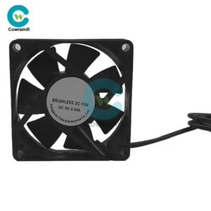 DC7025 USB Cooling Fan 5V With Oil Ball Bearing Computer Case Fan Bracket 7cm - Picture 1 of 10