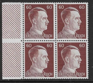 GERMANY - 1941 - THIRD REICH - HITLER 60PF - BLOCK 4V /  EDGE - MNH ** - Picture 1 of 1