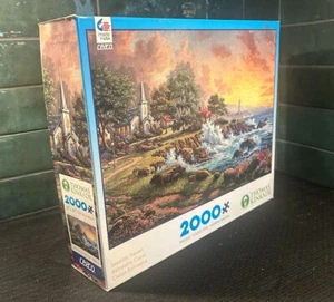 Thomas Kinkade Seaside Haven 2000 PC Puzzle Brand New Ceaco - Picture 1 of 6