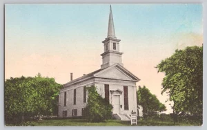 Congregational Church - Chatham Cape Cod Messe handkolorierte Postkarte - Bild 1 von 2