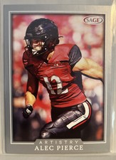 Alec Pierce 2022 SAGE Artistry Silver Rookie Card #31 Indianapolis Colts