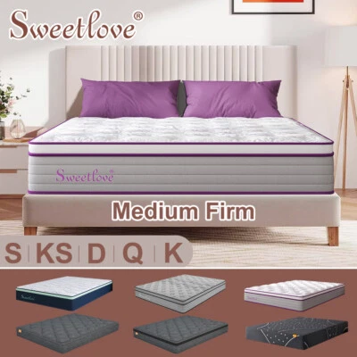 Sweetlove Mattress Queen Double King Single Bed Memory Foam Tight Top Euro Top - image 1 of 3