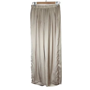 IMAN Global Wide Leg Slinky Pull-on Palazzo Pants Satin Elastic Women Size Small - Picture 1 of 8