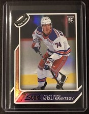 2019-20 Score Panini Hockey Vitali Kravtsov RC Black Parallel New York Rangers