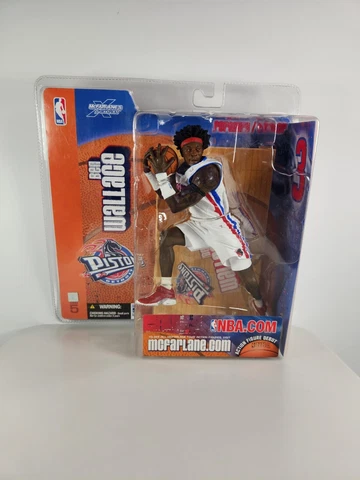 Ben Wallace Detroit Pistons McFarlane Figure White Jersey #3 Cover
