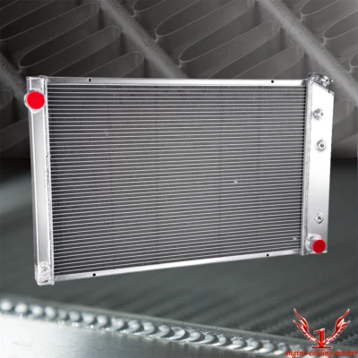 3 Row Aluminum Radiator For 1973-1987 Chevy C/K C10 C20 C30 K10 Pickup V6 V8 - Imagem 1 de 4