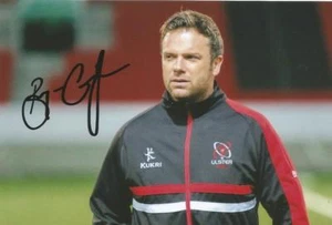 ULSTER RUGBY UNION: BRYN CUNNINGHAM SIGNED 6x4 ACTION PHOTO+COA - Picture 1 of 1