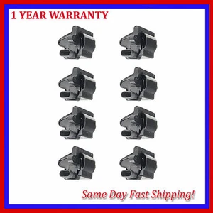For Chevy GMC Cadillac Set OF 8PCS 5.3L 6.0L 8.1L 4.8L Ignition Coil C1208 UF271 - Picture 1 of 3